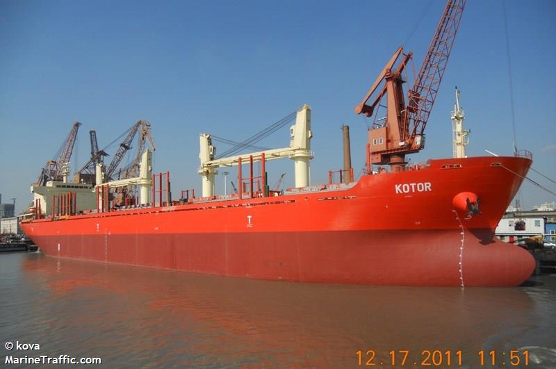 kotor (Bulk Carrier) - IMO 9575981, MMSI 262005000, Call Sign 4OCE under the flag of Montenegro