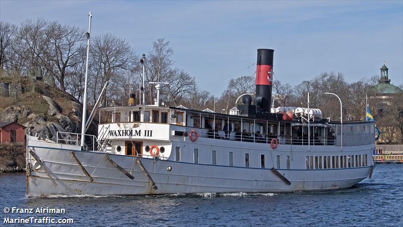 waxholm iii (Passenger ship) - IMO , MMSI 265609530, Call Sign SHDM under the flag of Sweden