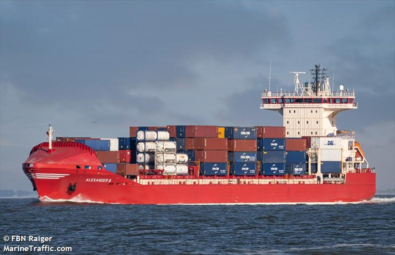 alexander b (Container Ship) - IMO 9328649, MMSI 305654000, Call Sign V2FE7 under the flag of Antigua & Barbuda
