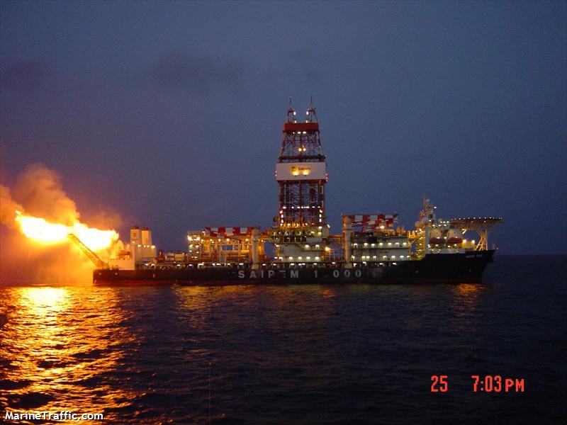 saipem 10000 (Drilling Ship) - IMO 9187605, MMSI 308728000, Call Sign C6RC9 under the flag of Bahamas