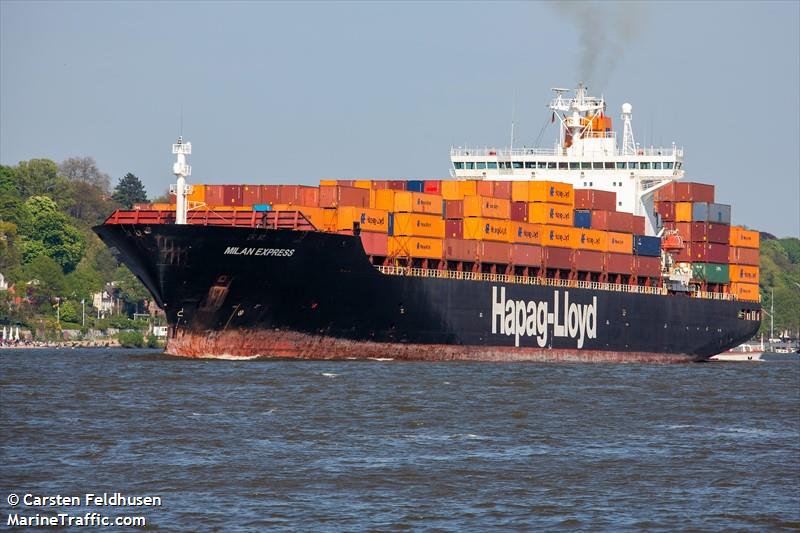 milan express (Container Ship) - IMO 9112296, MMSI 310398000, Call Sign ZCDH7 under the flag of Bermuda