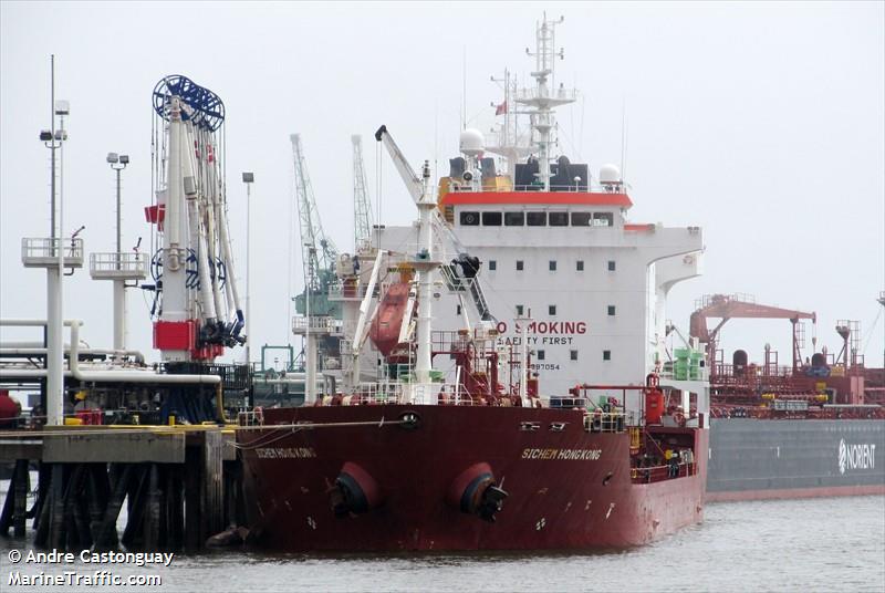 sichem hong kong (Chemical/Oil Products Tanker) - IMO 9397054, MMSI 310703000, Call Sign ZCEO8 under the flag of Bermuda