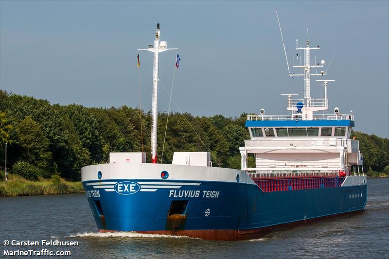 fluvius teign (General Cargo Ship) - IMO 9279020, MMSI 314021000, Call Sign 8PLU under the flag of Barbados