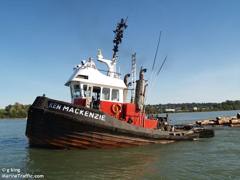 mv ken mackenzie (Towing vessel) - IMO , MMSI 316012342 under the flag of Canada