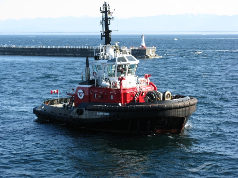 seaspan raven (Tug) - IMO 9432957, MMSI 316018851, Call Sign CFN6643 under the flag of Canada