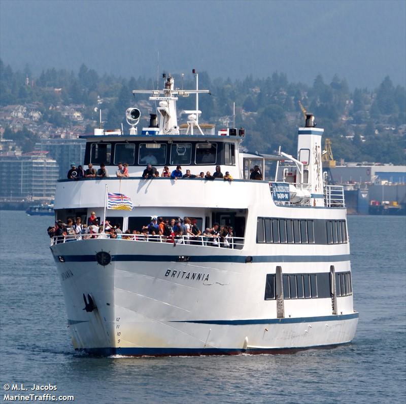 britannia (Passenger ship) - IMO , MMSI 316021351, Call Sign VY5348 under the flag of Canada