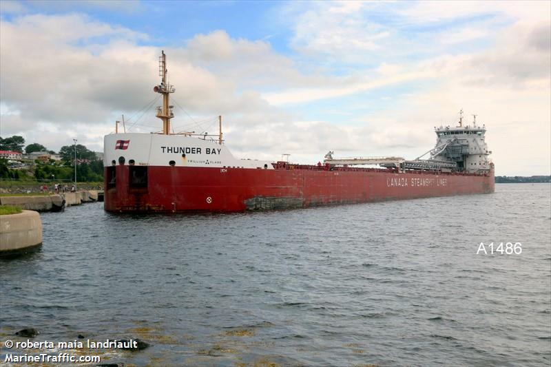 thunder bay (Self Discharging Bulk Carrier) - IMO 9601039, MMSI 316023339, Call Sign CFN6288 under the flag of Canada