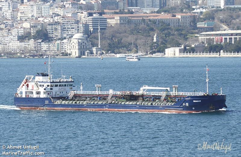 shagan (Bunkering Tanker) - IMO 9786126, MMSI 341341000, Call Sign V4JM3 under the flag of St Kitts & Nevis