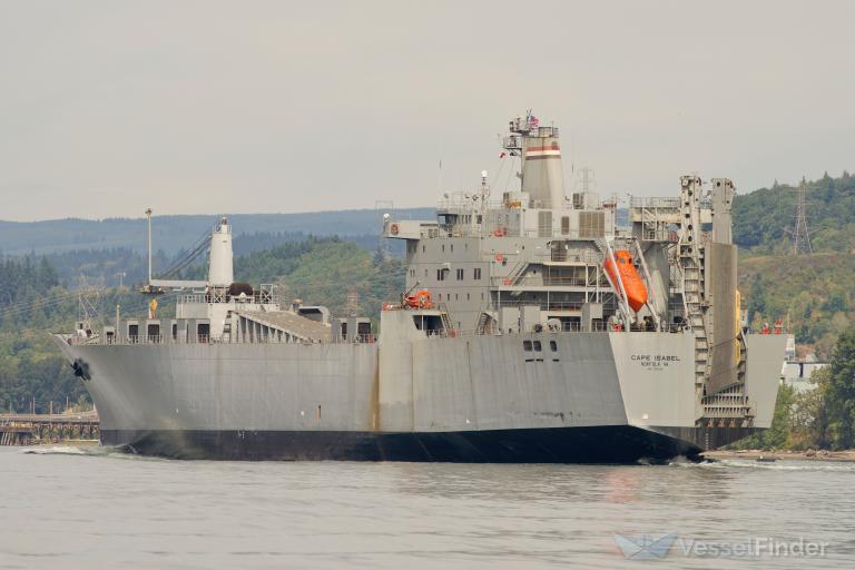 cape isabel (Ro-Ro Cargo Ship) - IMO 7390129, MMSI 366734000, Call Sign KLHR under the flag of United States (USA)