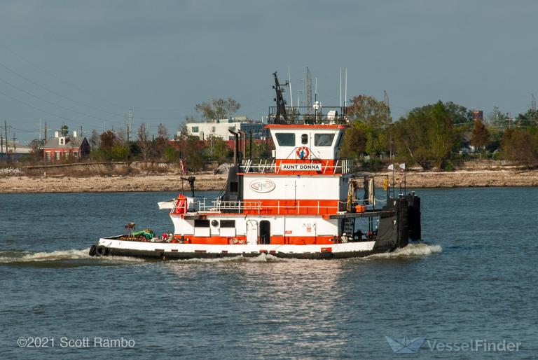 aunt donna (Tug) - IMO , MMSI 368070720, Call Sign WDK6046 under the flag of United States (USA)