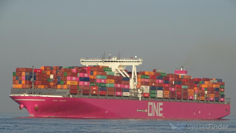 one crane (Container Ship) - IMO 9741401, MMSI 370651000, Call Sign H9NL under the flag of Panama