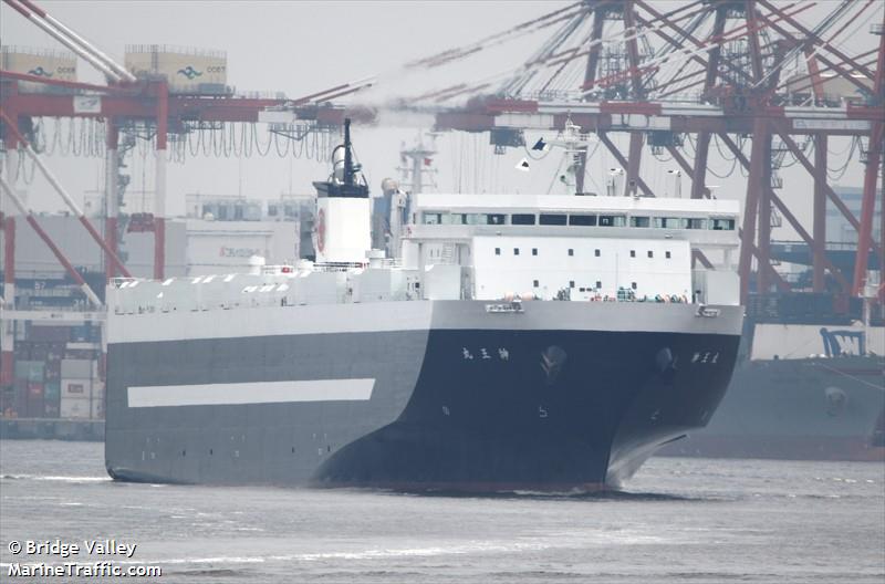 shin-oh maru (Ro-Ro Cargo Ship) - IMO 9846196, MMSI 431014492, Call Sign JD4664 under the flag of Japan