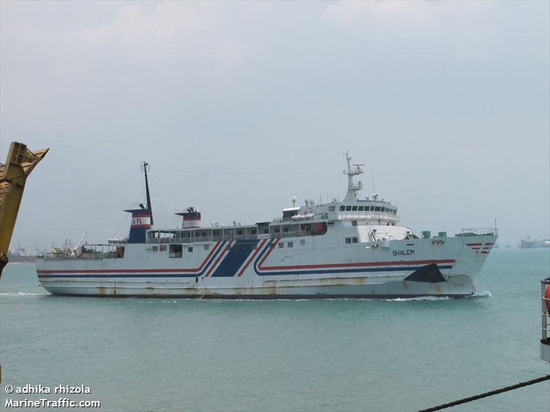 shalem (Passenger/Ro-Ro Cargo Ship) - IMO 8905191, MMSI 525022100, Call Sign POPA under the flag of Indonesia