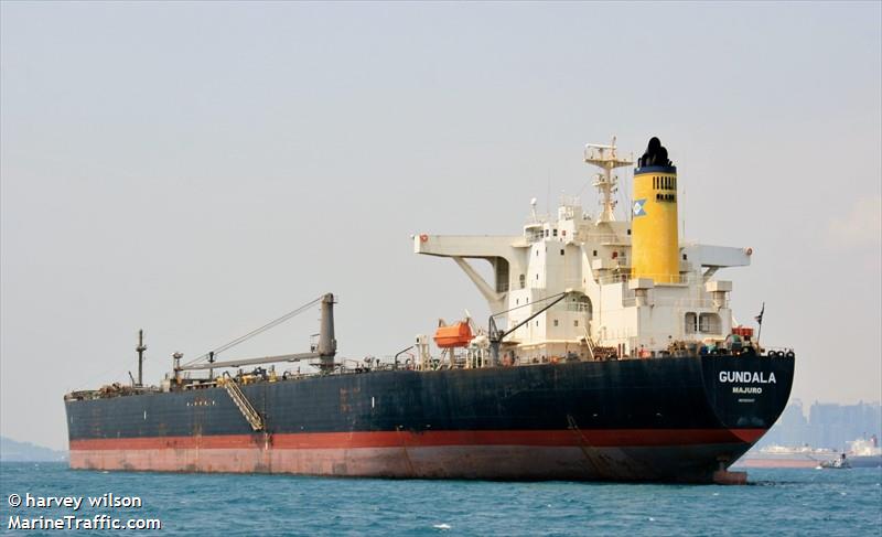gundala (Crude Oil Tanker) - IMO 9259197, MMSI 538005593, Call Sign V7FH2 under the flag of Marshall Islands