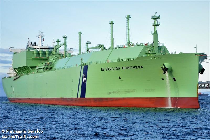 bw pavilionaranthera (LNG Tanker) - IMO 9850678, MMSI 563104600, Call Sign 9V6329 under the flag of Singapore