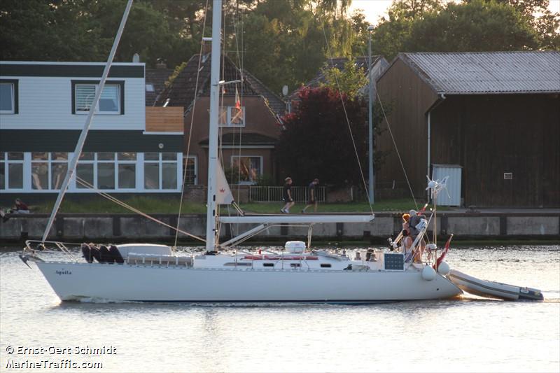 aquila (Pleasure craft) - IMO , MMSI 219025160, Call Sign XPH3977 under the flag of Denmark