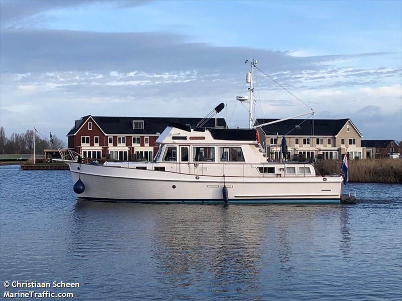 pegasus (Pleasure craft) - IMO , MMSI 244129054, Call Sign PD4215 under the flag of Netherlands