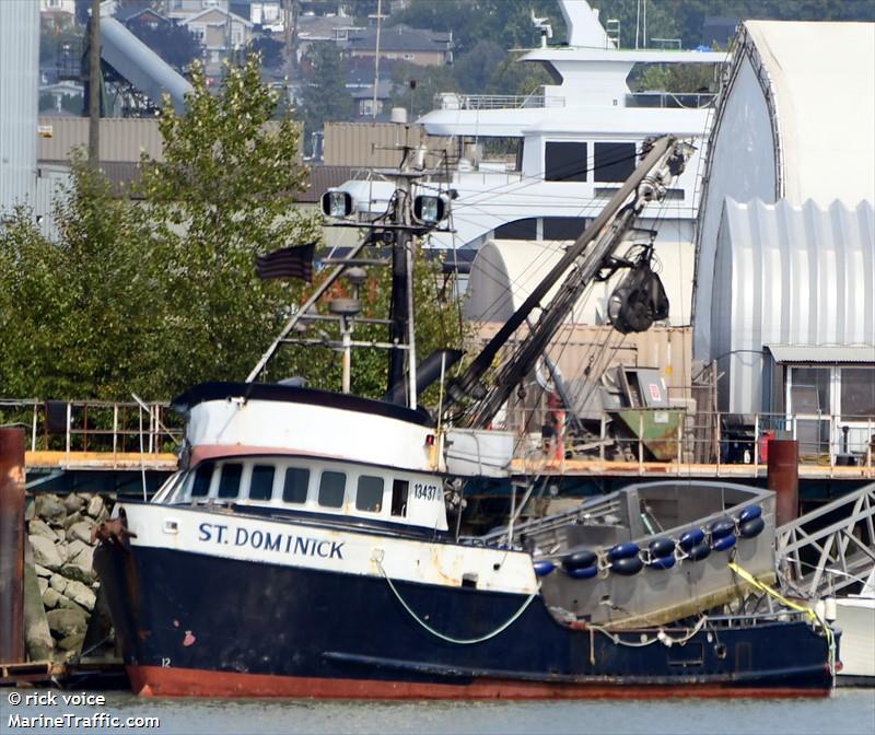 st. dominick (Fishing vessel) - IMO , MMSI 368094570, Call Sign WDK8479 under the flag of United States (USA)