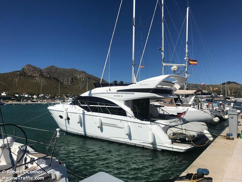 havana (Pleasure craft) - IMO , MMSI 232017589, Call Sign MDRY7 under the flag of United Kingdom (UK)