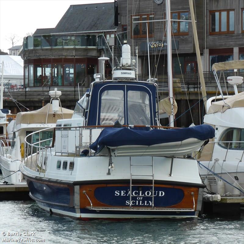 seacloud (Pleasure craft) - IMO , MMSI 235027941, Call Sign ZNOU8 under the flag of United Kingdom (UK)