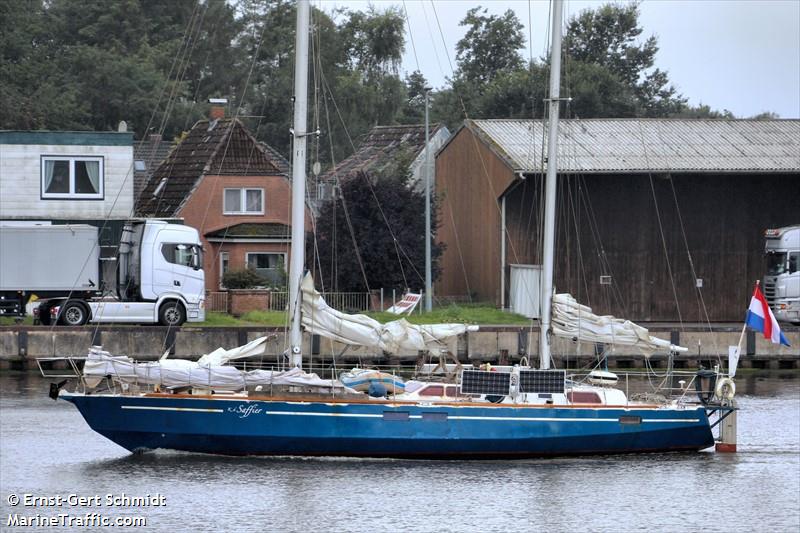 k de saffier (Sailing vessel) - IMO , MMSI 244890462, Call Sign PB7070 under the flag of Netherlands