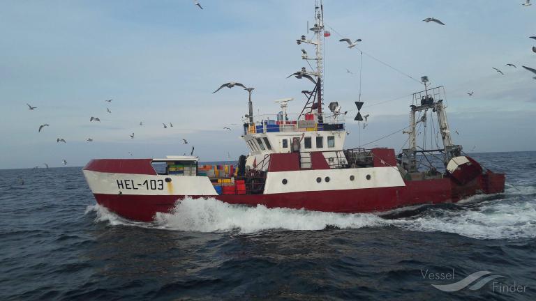 hel-103 (Fishing Vessel) - IMO 7635701, MMSI 261007120, Call Sign SPG2444 under the flag of Poland
