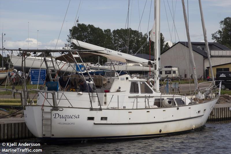 flyer (Sailing vessel) - IMO , MMSI 265701610, Call Sign SFE2648 under the flag of Sweden