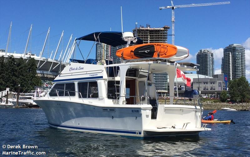 clair de lune (Pleasure craft) - IMO , MMSI 316015689, Call Sign CFN5987 under the flag of Canada