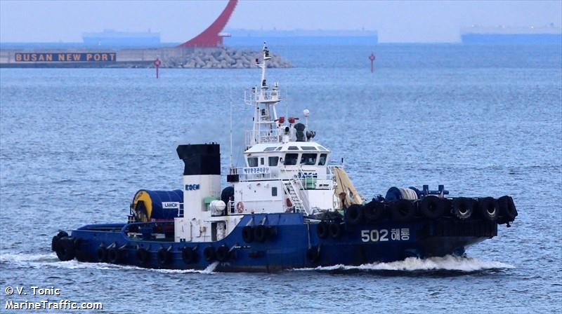 no.502 haeryong (Tug) - IMO 9332377, MMSI 440320000, Call Sign DSNU6 under the flag of Korea