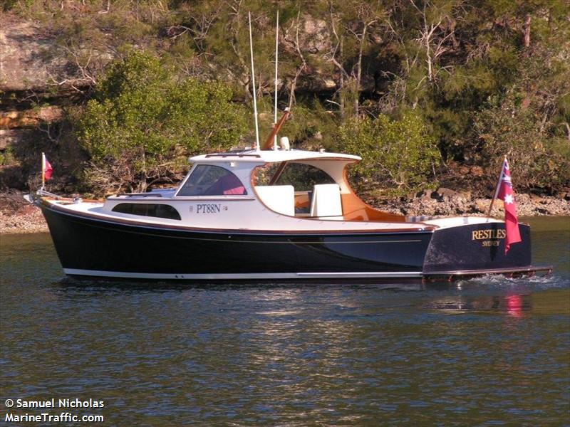 restless (Pleasure craft) - IMO , MMSI 503037950, Call Sign PT88N under the flag of Australia