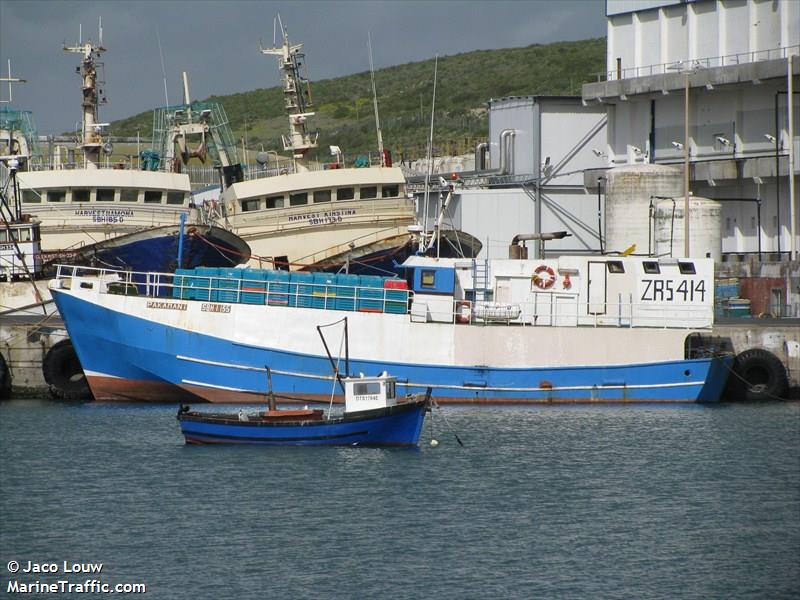 pakamani (Fishing vessel) - IMO , MMSI 601352000, Call Sign ZR 5414 under the flag of South Africa