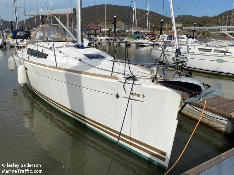 jackal iv (Sailing vessel) - IMO , MMSI 235100158, Call Sign 2GSN4 under the flag of United Kingdom (UK)