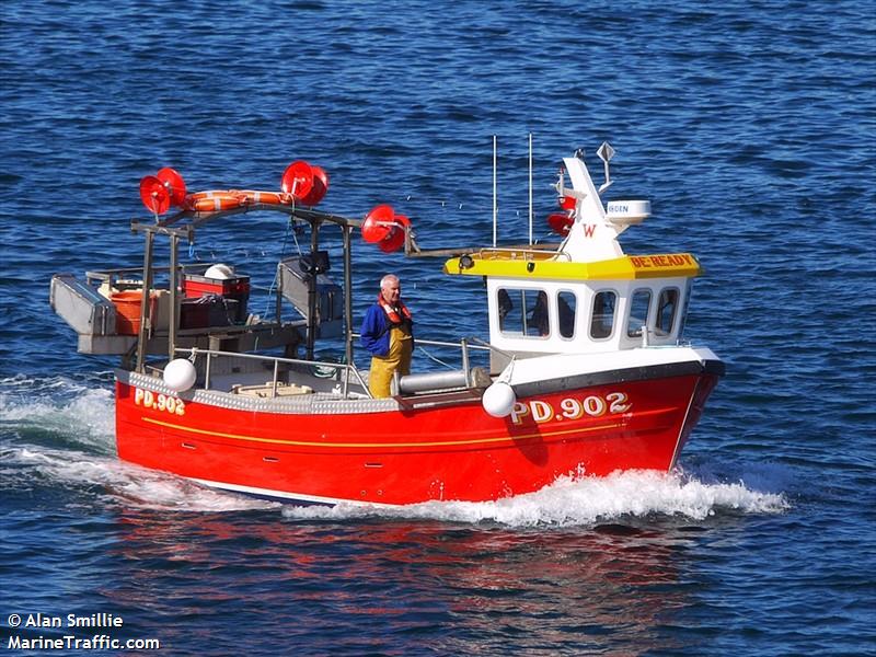 be ready (Fishing vessel) - IMO , MMSI 235103737 under the flag of United Kingdom (UK)
