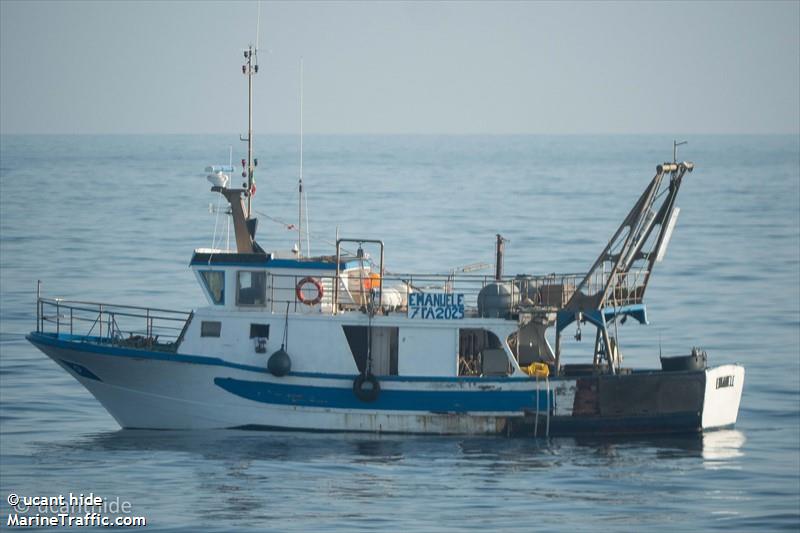 emanuele (Fishing vessel) - IMO , MMSI 247148670, Call Sign IKKN under the flag of Italy