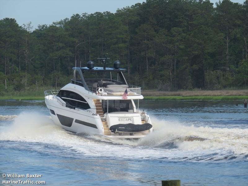 escape (Pleasure craft) - IMO , MMSI 368156490, Call Sign WDL7034 under the flag of United States (USA)