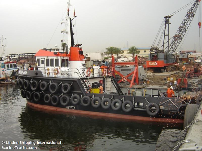 mullet ann (Tug) - IMO 9115810, MMSI 470854000, Call Sign A6E2334 under the flag of UAE