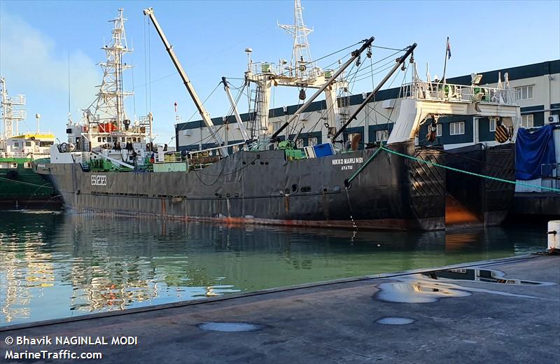 nikko maru no1 (Fishing vessel) - IMO , MMSI 518373000, Call Sign E5U2323 under the flag of Cook Islands