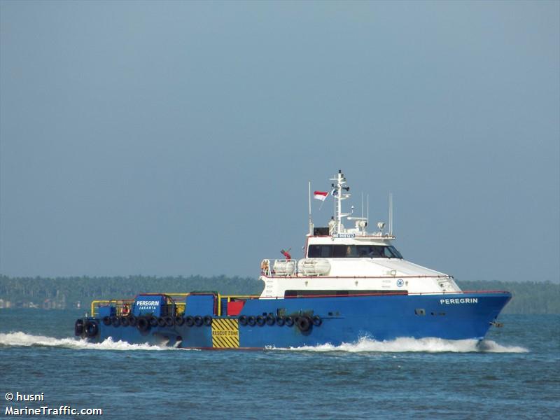 ub.peregrin (Offshore Tug/Supply Ship) - IMO 9491317, MMSI 525016367, Call Sign YDA4448 under the flag of Indonesia