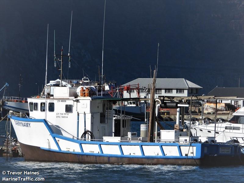 tarrynamy (Fishing vessel) - IMO , MMSI 601867000, Call Sign ZR4809 under the flag of South Africa