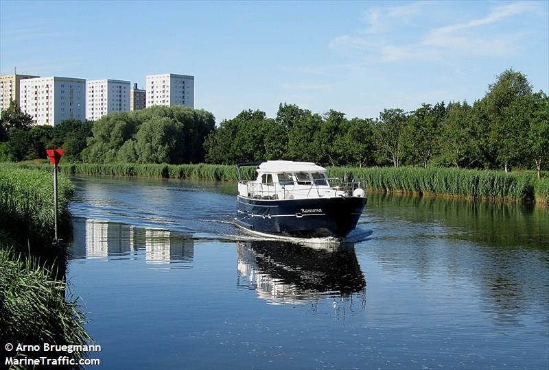 ramona (Pleasure craft) - IMO , MMSI 211573460, Call Sign DG7395 under the flag of Germany