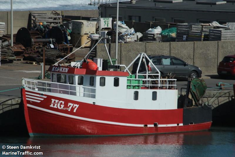 kas-ken (Fishing vessel) - IMO , MMSI 219002823, Call Sign XP4220 under the flag of Denmark