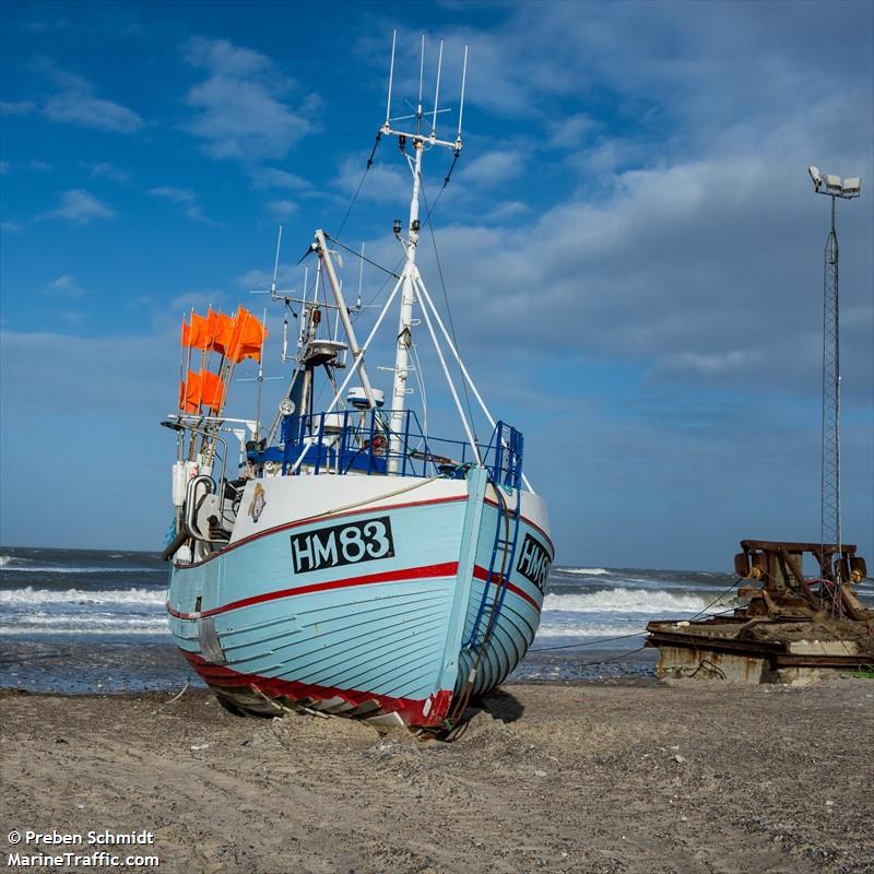 hm83 vestfjord (Fishing vessel) - IMO , MMSI 219005847, Call Sign OU5390 under the flag of Denmark