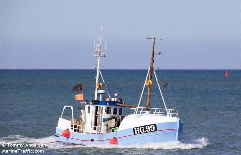 hg99 line dalsgaard (Fishing vessel) - IMO , MMSI 219005919, Call Sign XP2465 under the flag of Denmark