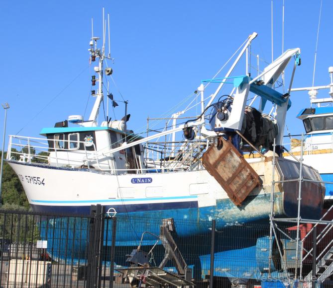 fv lnain (Fishing vessel) - IMO 8542834, MMSI 227318220, Call Sign FS5850 under the flag of France