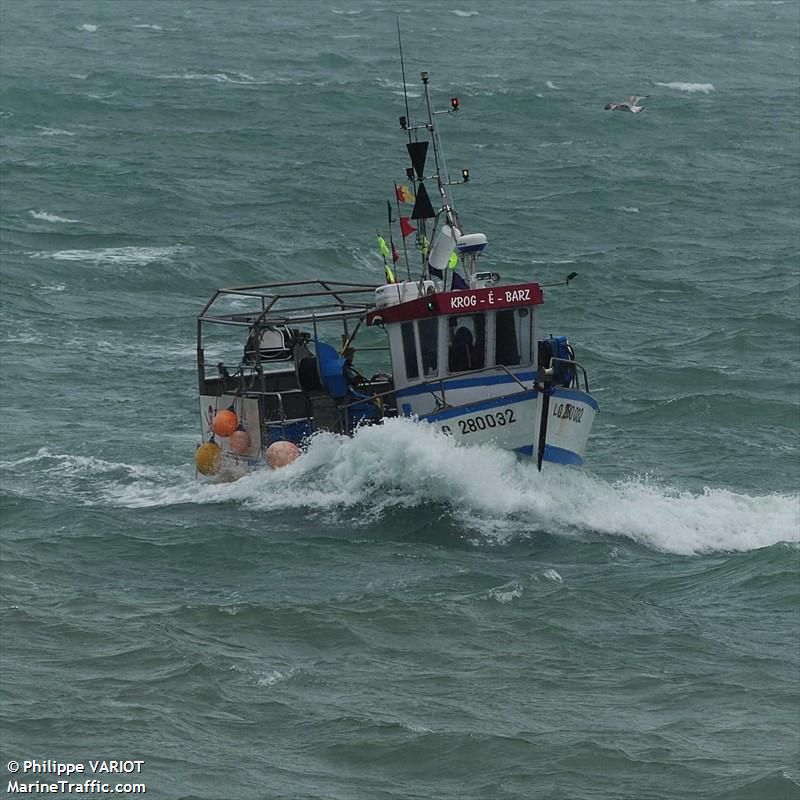krogebarz (Fishing vessel) - IMO , MMSI 227676870, Call Sign FT3494 under the flag of France