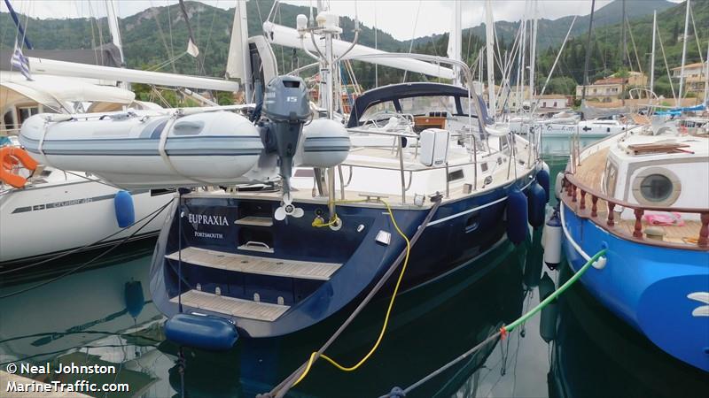 eupraxia (Pleasure craft) - IMO , MMSI 235070075, Call Sign 2BXA2 under the flag of United Kingdom (UK)
