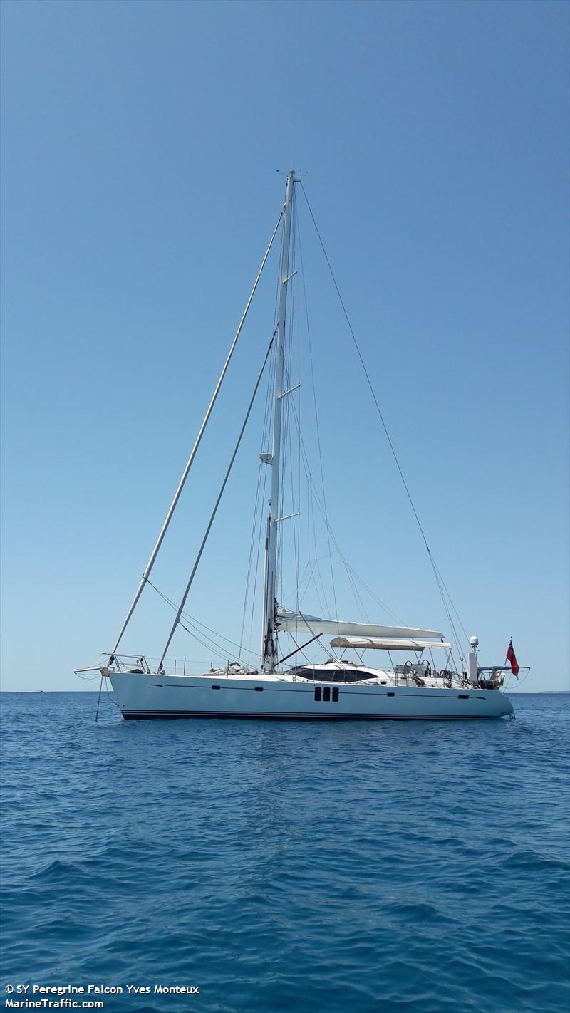 peregrine falcon (Sailing vessel) - IMO , MMSI 235098914, Call Sign 2GNI9 under the flag of United Kingdom (UK)