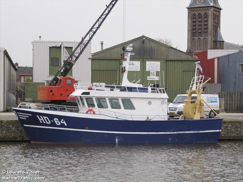 uk190 gerrit senior (Fishing vessel) - IMO , MMSI 244810702, Call Sign PBAY under the flag of Netherlands