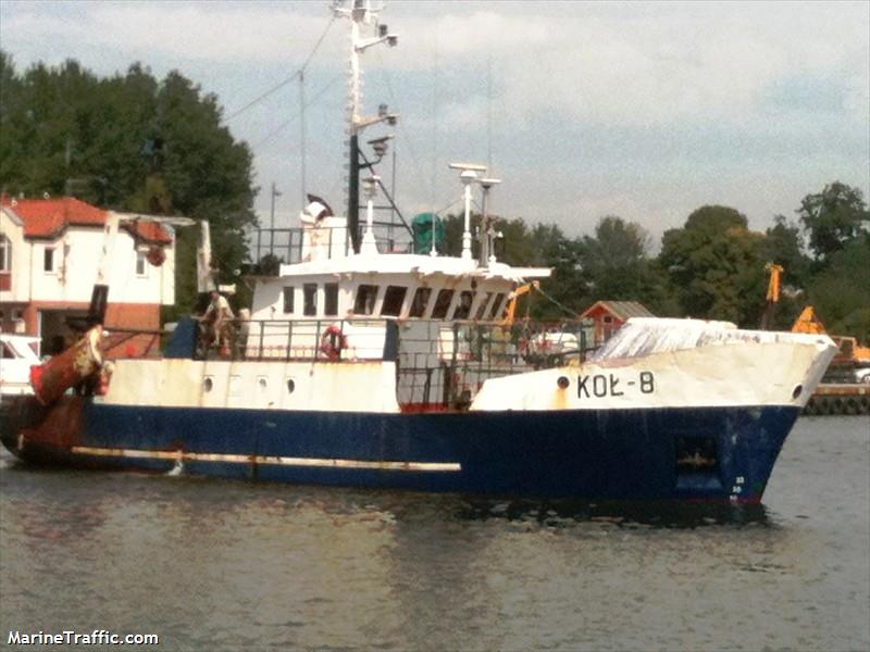 kol-8 (Fishing Vessel) - IMO 8107397, MMSI 261003060, Call Sign SPK2080 under the flag of Poland