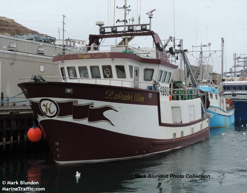 labrador sea (-) - IMO , MMSI 316007480 under the flag of Canada